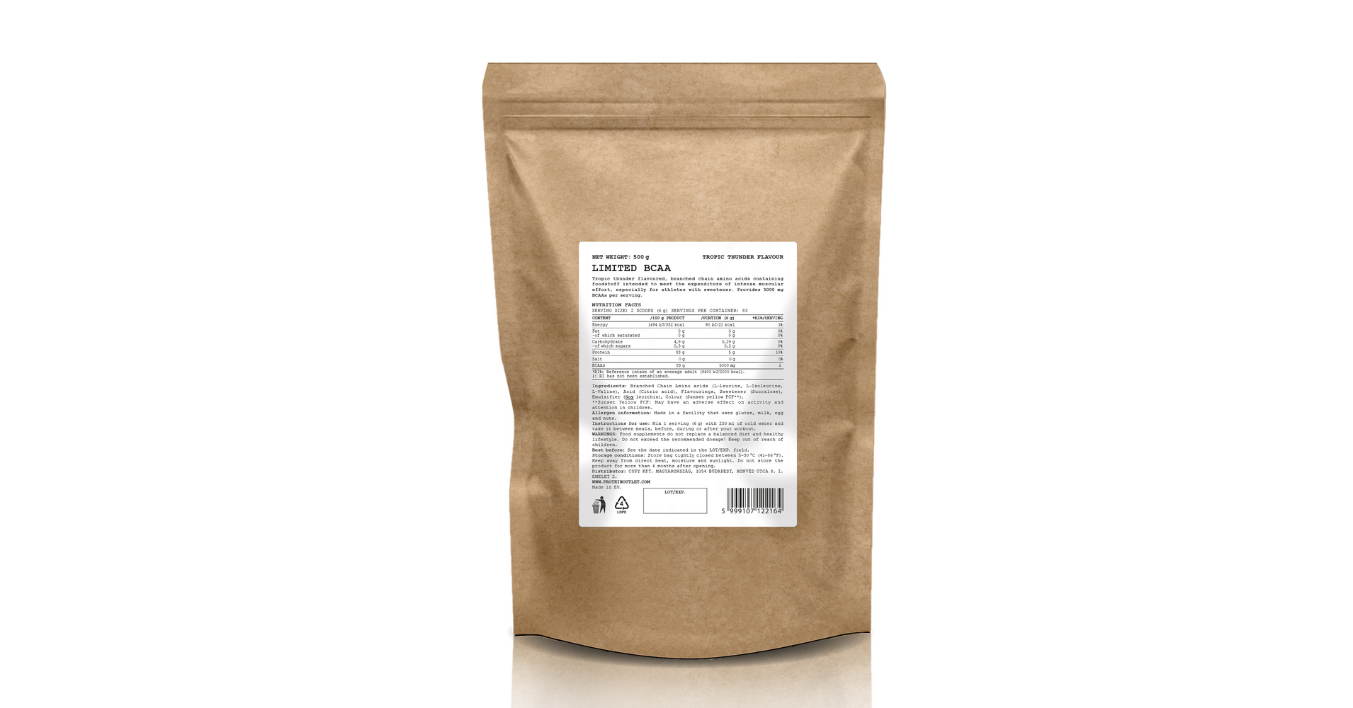 LIMITED BCAA 211 TROPIC THUNDER 500g